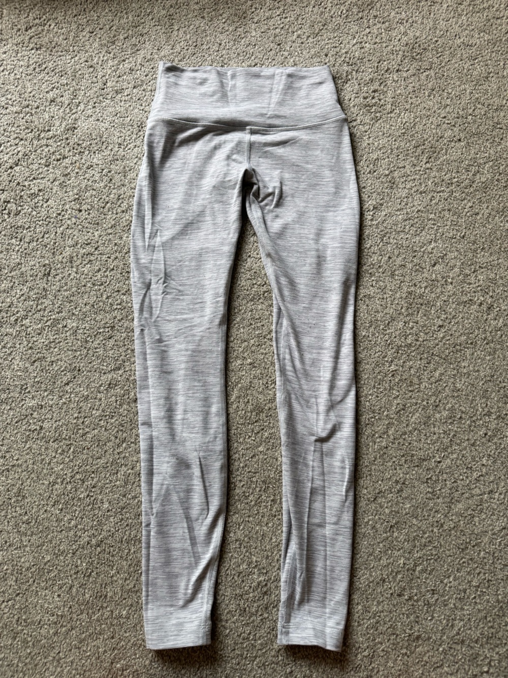 lululemon athletica Light Gray High-Waist Leggings